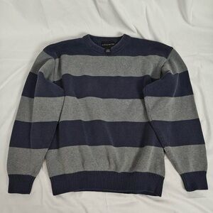 Croft & Barrow Men's Blue and Gray Crewneck Sweater